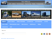 Tablet Screenshot of lkw-infos.eu